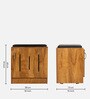 Mini Shoe Rack with Seating in Tan Matte Finish