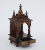 Mini Square Antique Multicolour Wood Mandirs