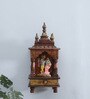Mini Square Antique Multicolour Wood Mandirs