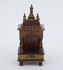 Mini Square Antique Multicolour Wood Mandirs