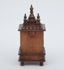 Mini Square Antique Multicolour Wood Mandirs