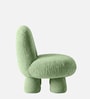 Mini Velvet Kids Accent Chair In Green Colour