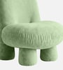 Mini Velvet Kids Accent Chair In Green Colour