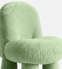 Mini Velvet Kids Accent Chair In Green Colour