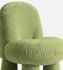 Mini Velvet Kids Accent Chair In Olive Green Colour