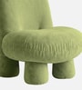 Mini Velvet Kids Accent Chair In Olive Green Colour