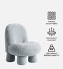 Mini Velvet Kids Accent Chair In Sky Blue Colour