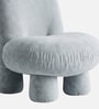 Mini Velvet Kids Accent Chair In Sky Blue Colour