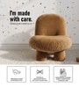 Mini Velvet Kids Accent Chair In Brown Colour Mini Velvet Kids Accent Chair In Brown Colour