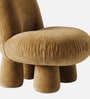 Mini Velvet Kids Accent Chair In Brown Colour Mini Velvet Kids Accent Chair In Brown Colour