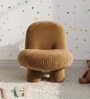 Mini Velvet Kids Accent Chair In Brown Colour Mini Velvet Kids Accent Chair In Brown Colour