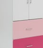 McMimi Mini Wardrobe with Two Drawers in Red & Pink Colour