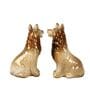 Miniature Figurine Wolf Couple Decorative Figurine