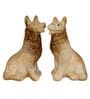 Miniature Figurine Wolf Couple Decorative Figurine