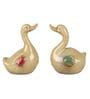 Miniature Duck Couple Figurines