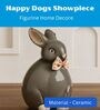Miniature Grey Rabbit Figurines