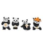 Miniature Panda Showpieces (Set Of 4)
