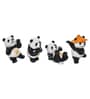 Miniature Panda Showpieces (Set Of 4)