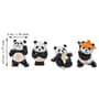 Miniature Panda Showpieces (Set Of 4)