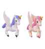 Miniature Unicorn Horse Set of 2  Multicolour Polyresin Figurines