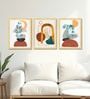 Botanical Abstract Framed Wall Art Set of 3