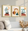 Botanical Abstract Framed Wall Art Set of 3