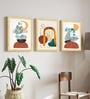 Botanical Abstract Framed Wall Art Set of 3