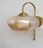 Minimal Brass Down Kachori Glass Wall Lamp