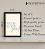 Minimalist Quote Wall Art Framed Set of 9