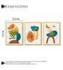 Abstract Botanical Framed Wall Art Set of 3