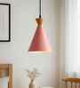 Minimal Pot Metal Pendant Lamp With Light Shade (Pink)