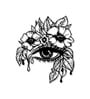 Minimalist Beautiful Blooming Eye Metal Wall Art Decor