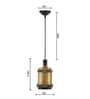 Minimalist Brass Metal Hanging Light