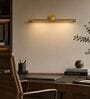 Minimalist Brushed Brass LED Picture Light