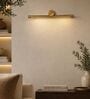 Minimalist Brushed Brass LED Picture Light