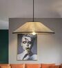 Minimalist Fabric Pendant Lamp (Beige)