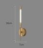 Minimalist Gold Slim-Line LED Wall Sconce