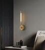 Minimalist Gold Slim-Line LED Wall Sconce