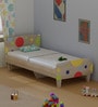 Minimalist Kids Single Bed in Oak and Multicolor