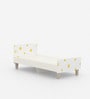 Minimalist Kids Single Bed in White and Yellow