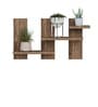 Minimalist Shaped Artistic Wooden Wall Shelves Set of Three