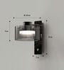 Minimalist Smoky Glass Wall Light for Modern Bedrooms