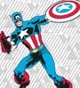 Avengers Themed Double Bedsheet with 2 Pillow Cover in Blue Colour