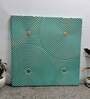 Mint Blue Geometrical Pattern Wooden Wall Art