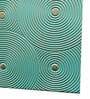 Mint Blue Geometrical Pattern Wooden Wall Art