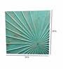 Mint Blue Geometrical Pattern Wooden Wall Art