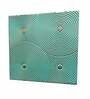 Mint Blue Geometrical Pattern Wooden Wall Art