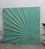 Mint Blue Geometrical Pattern Wooden Wall Art