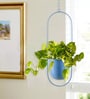 (1Pc) Green Hanging Metal Plant Stand