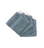 Mint Breeze 100% Organic Cotton Solid 550 GSM Face Towels Pack of 4